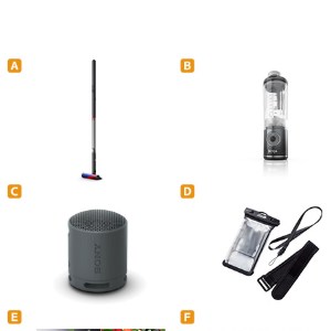 賞品画像：Dysonコードレススティッククリーナー 他