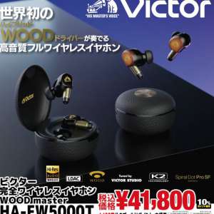 Victor 完全ワイヤレスイヤホン HA-FW5000T