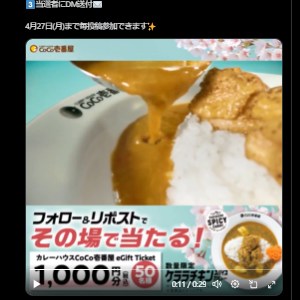 ココイチeギフト 1,000円分