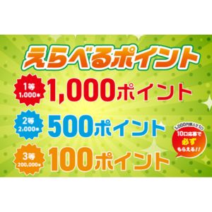 えらべるPay 最大1,000ポイント