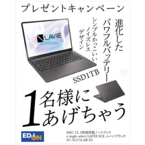 NEC 13.3型高性能ノートブック