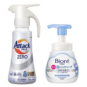 アタックZEROとビオレu泡ハンドソープ