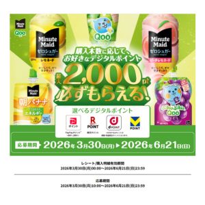 選べるデジタルポイント最大2,000ポイント