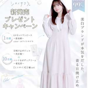 賞品画像：UVカットワンピース　他