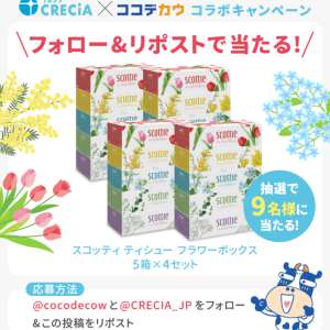 スコッティ ティシュー フラワーボックス