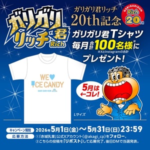 オリジナルガリガリ君Tシャツ Lサイズ