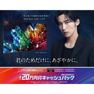 レグザ商品 キャッシュバック 最大20万円分