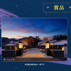 星野リゾート宿泊ギフト券（5万円分相当）