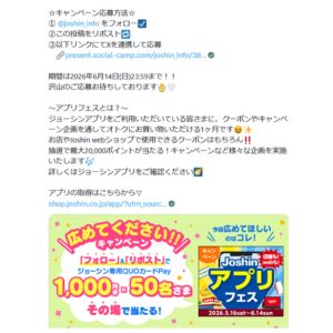 ジョーシン専用QUOカードPay 1,000円分