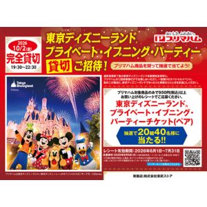 東京ディズニーランド プライベート・イブニング・パーティーチケット