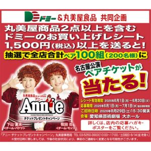 ミュージカルAnnie 名古屋公演チケット