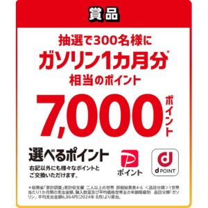 えらべるポイント 7,000ポイント