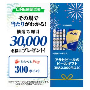 えらべるPay 300ポイント
