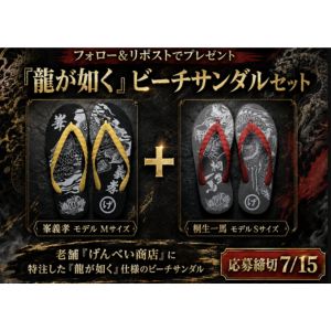 龍が如く仕様 ビーチサンダルセット