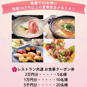 梅の花グループ　レストラン共通 お食事クーポン券2万円分 他