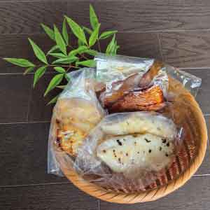熊本県産鯛の三種焼き