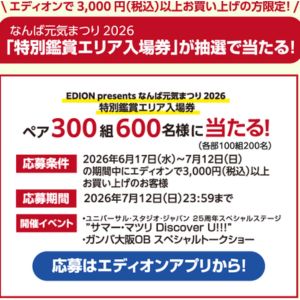 なんば元気まつり 特別鑑賞エリア入場券