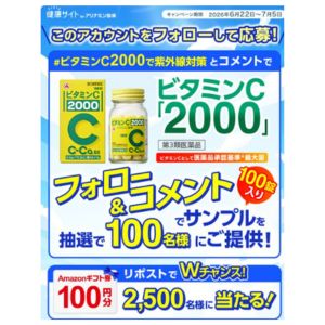 ビタミンC「2000」サンプル100錠入 他