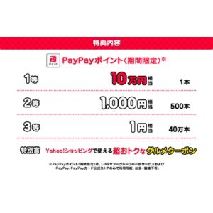 PayPayポイント10万円相当 他