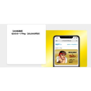 オリジナルQUOカードPay 最大2万円分