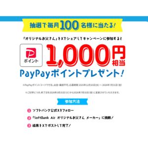PayPayポイント1,000円相当