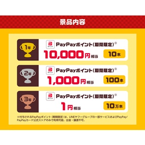 PayPayポイント最大1万円相当