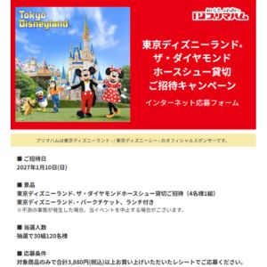 東京ディズニーランド ザ・ダイヤモンドホースシュー貸切チケット