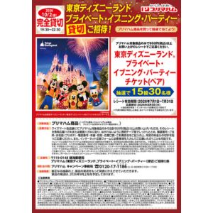 東京ディズニーランド プライベート・イブニング・パーティーチケット