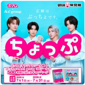 ぷっちょオリジナルシール帳＆ぷっちょ×Aぇ! group 3Dシール