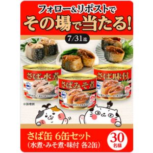 さば缶 6缶セット