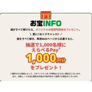えらべるPay1,000円分