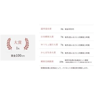 賞金100万円 他
