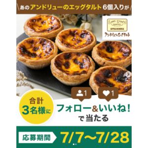 アンドリューのエッグタルト（6個入り）