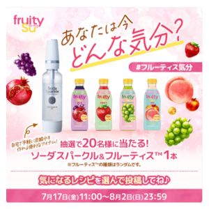 炭酸水メーカー＆果実酢ドリンク「フルーティス」