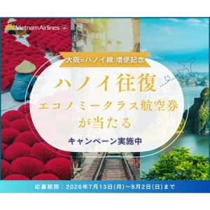 ベトナム航空 大阪-ハノイ 往復航空券 他