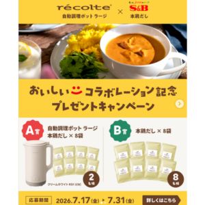 賞品画像：レコルト 自動調理ポットラージ＆本鶏だし8袋 他