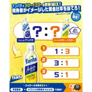 ファンタ「ホワイトグレープ&アンバサ」&「シトラス&メローイエロー」各1ケース