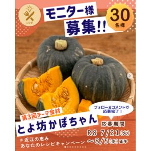 滋賀県産かぼちゃ「とよ坊かぼちゃん」