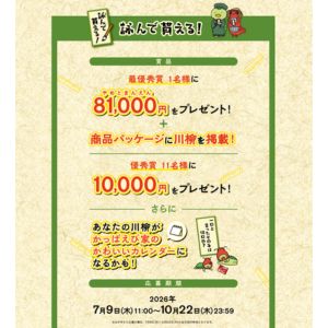 賞品画像：現金81,000円 他