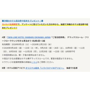 [沖縄]TWIN-LINE HOTEL 宿泊券 他
