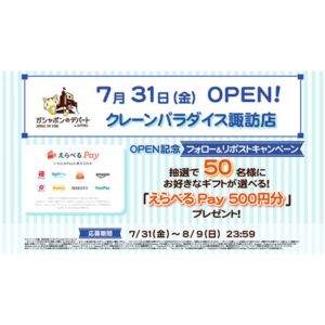 えらべるPay500円分