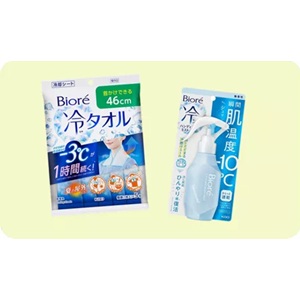 ビオレ 冷タオル5本入＆冷ハンディミスト
