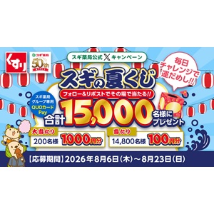 スギ薬局専用QUOカードPay10万円分 他
