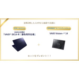 世界に一台だけのVAIO PC&モバイルディスプレイ