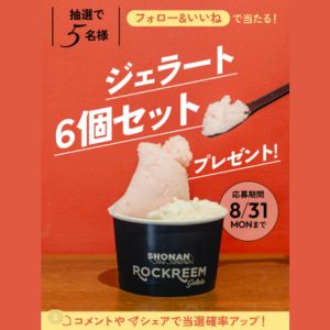 Shonan ROCKREEM gelato　ジェラート6個セット
