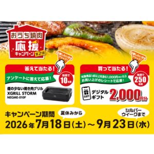 煙の少ない焼肉グリル XGRILL STORM