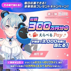 えらべるPay 最大10万円分