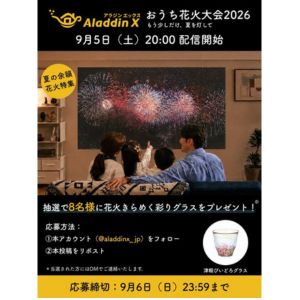津軽びいどろ「花火きらめく彩りグラス」