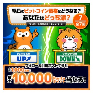 Pontaポイント最大1万ポイント分