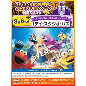 USJ 1デイ・スタジオ・パス（ペア）